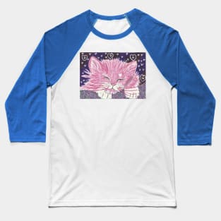 Pink kitten dream Baseball T-Shirt